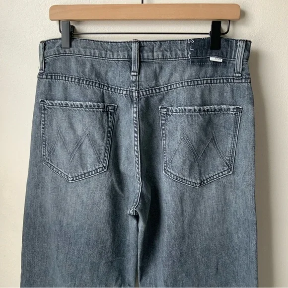 MOTHER SUPERIOR Jeans Dodger Ankle Off the Beaten Path Gray Size 29
